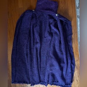 Irish Knit Purple Cape